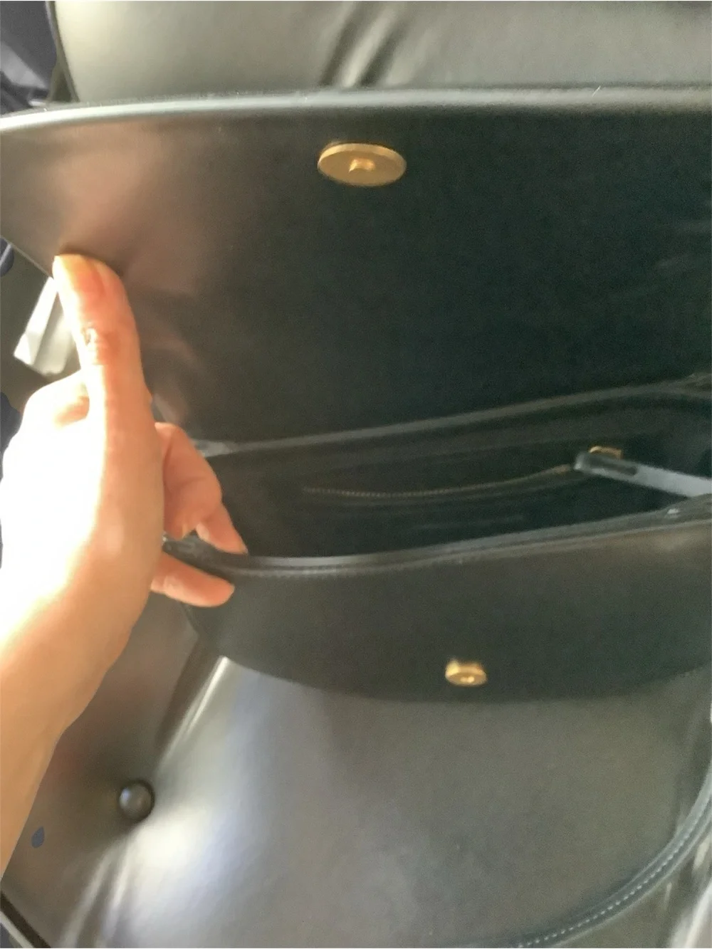 Zara Black Crossbody Saddle Bag - Picture 11 of 13